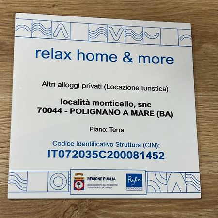 Relaxhomeandmore21Official Polignano a Mare Eksteriør billede