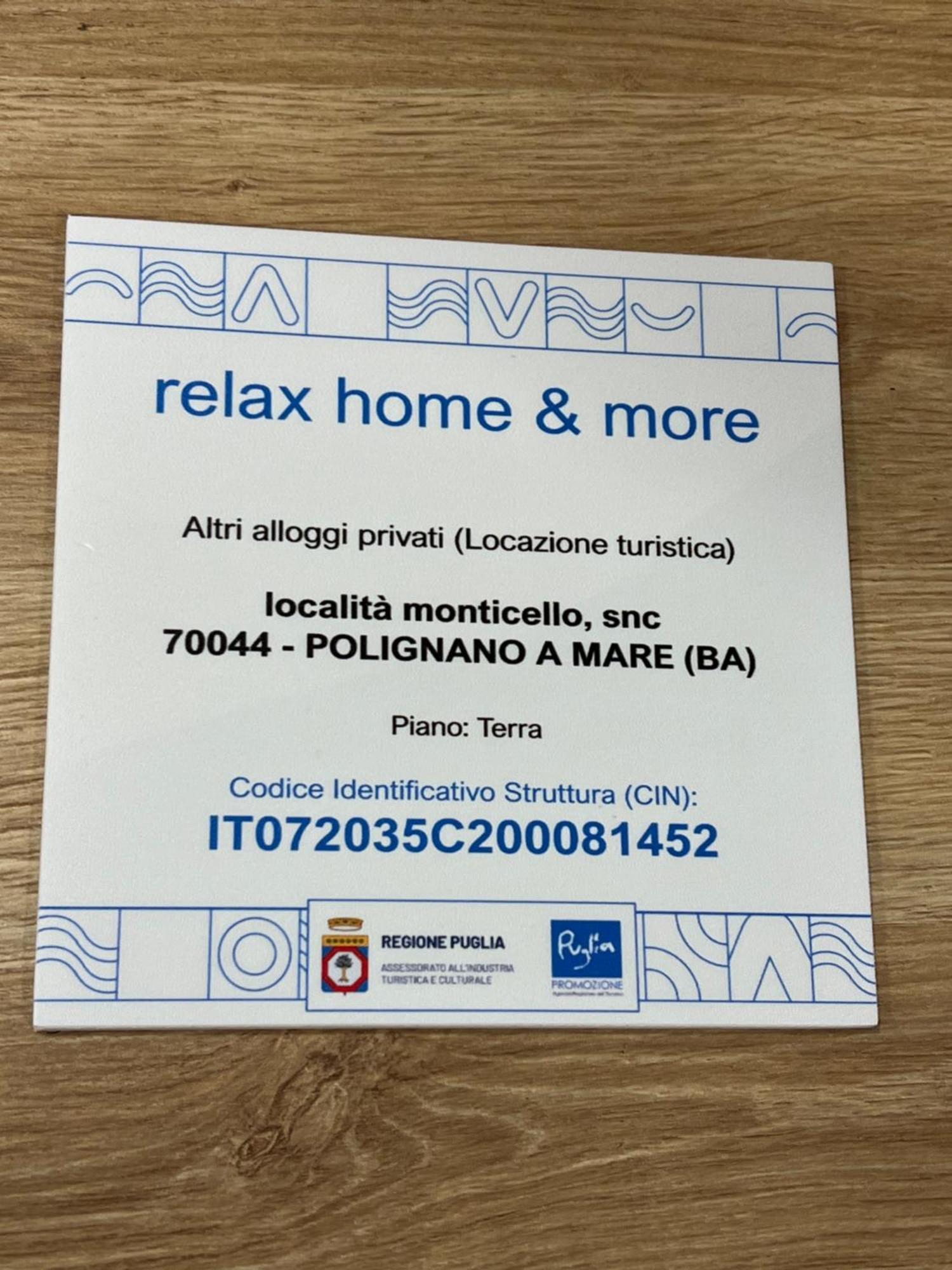 Relaxhomeandmore21Official Polignano a Mare Eksteriør billede
